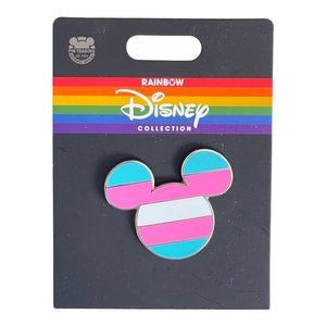 Disney Parks Mickey Mouse Icon Rainbow Collection Transgender Flag Pin